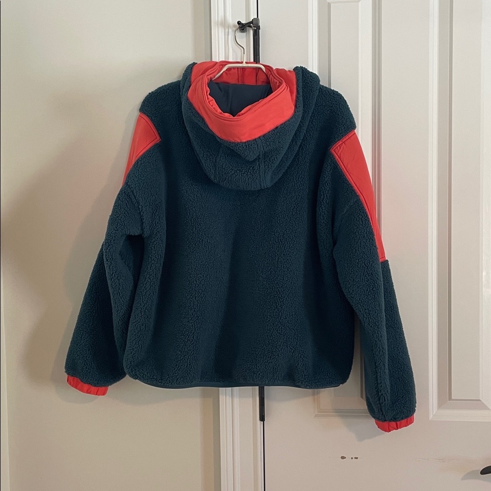 FP Movement by Free People coral and blue fleece Jacket - Picture 2 of 4